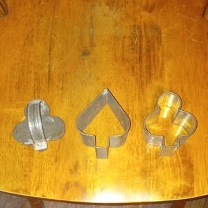 Metal Cookie Cutter Set - Heart, Spade, Club
